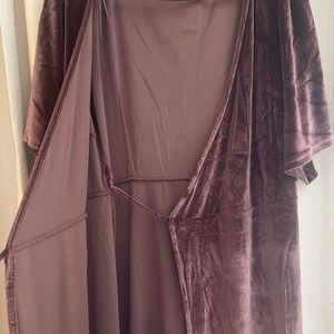Baltic born mauve wrap maxi dress.